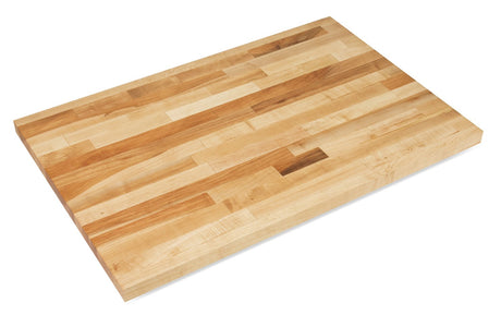 John Boos SCT05-O Oil Finish Non Reversible Hard Maple Bakers Table Top, 42 x 25 1 1/2 inch - Each.
