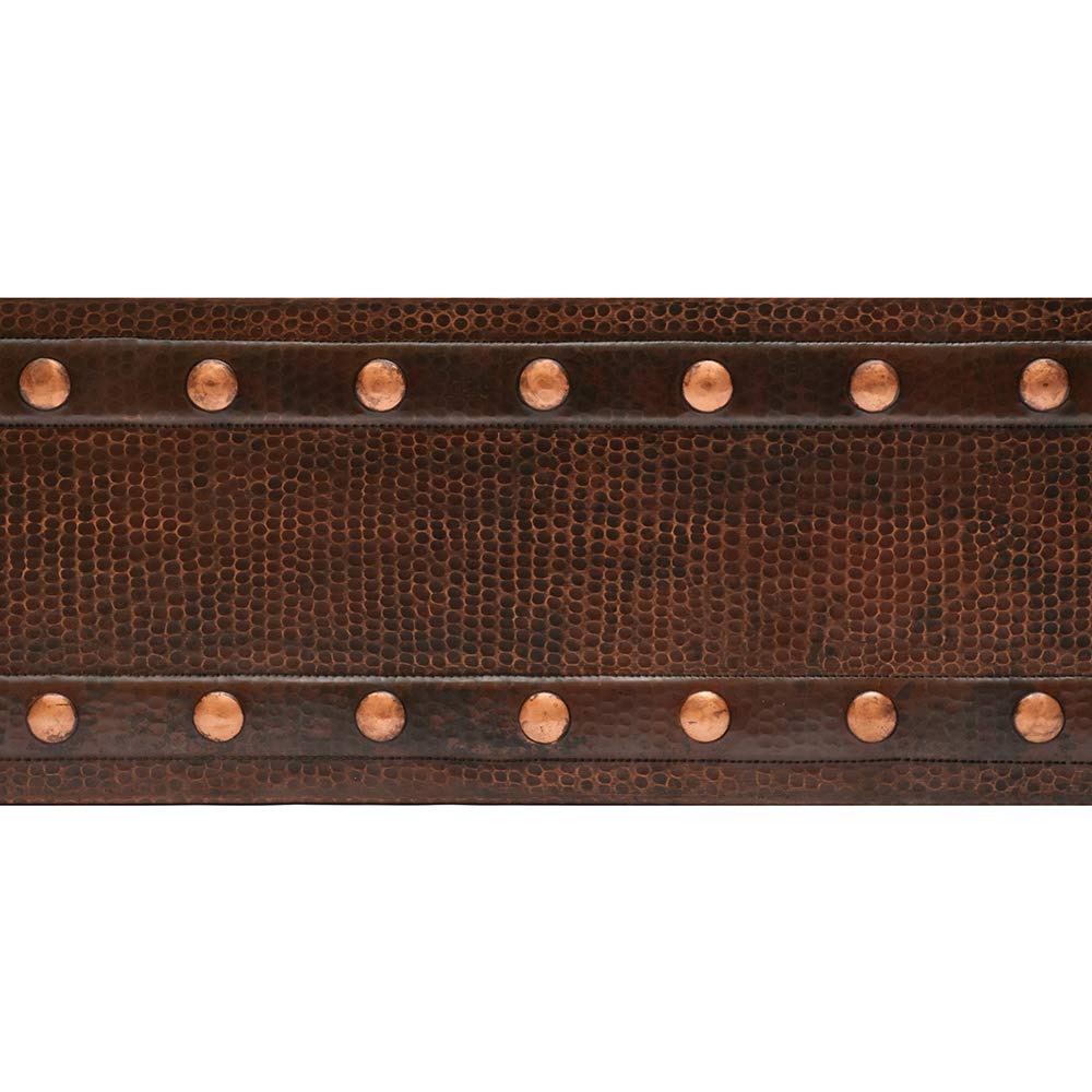 Premier Copper Products KA50DB33229BS 33-Inch Hammered Copper Kitchen Apron Double Basin Sink Copper…