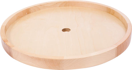 Hardware Resources LSR18 18" Round Wood Lazy Susan Individual Shelf with Hole