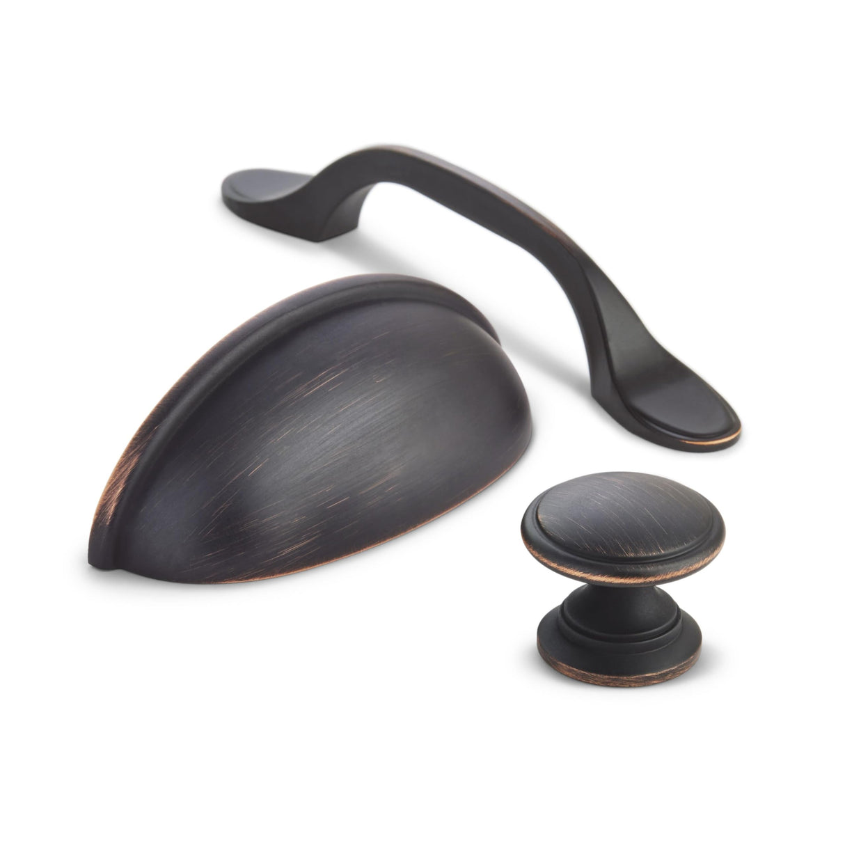 Amerock Cabinet Pull Oil Rubbed Bronze 3 inch (76 mm) Center-to-Center Ravino 1 Pack Drawer Pull Drawer Handle Cabinet Hardware
