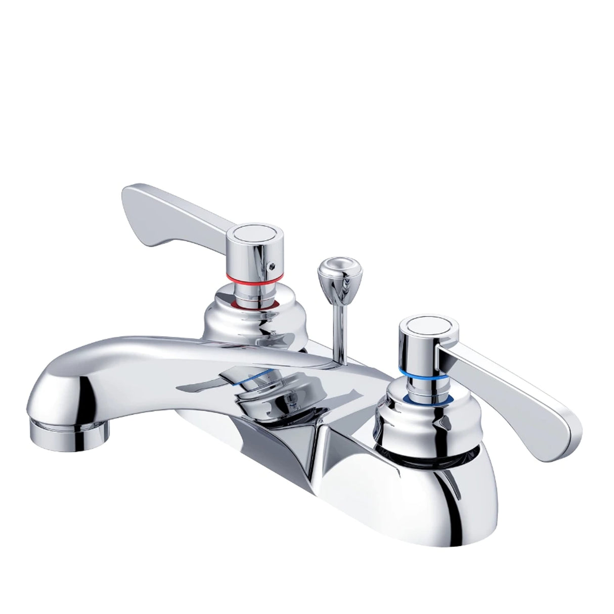 Gerber GC444551 Chrome Commercial Two Handle Centerset Lavatory Faucet W/ Metal POP...