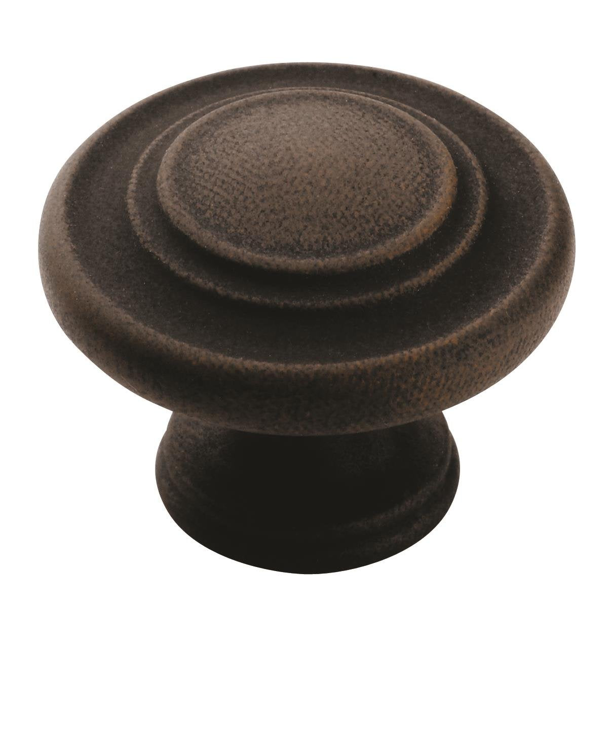 Amerock Cabinet Knob Antique Rust 1-5/16 inch (33 mm) Diameter Inspirations 1 Pack Drawer Knob Cabinet Hardware