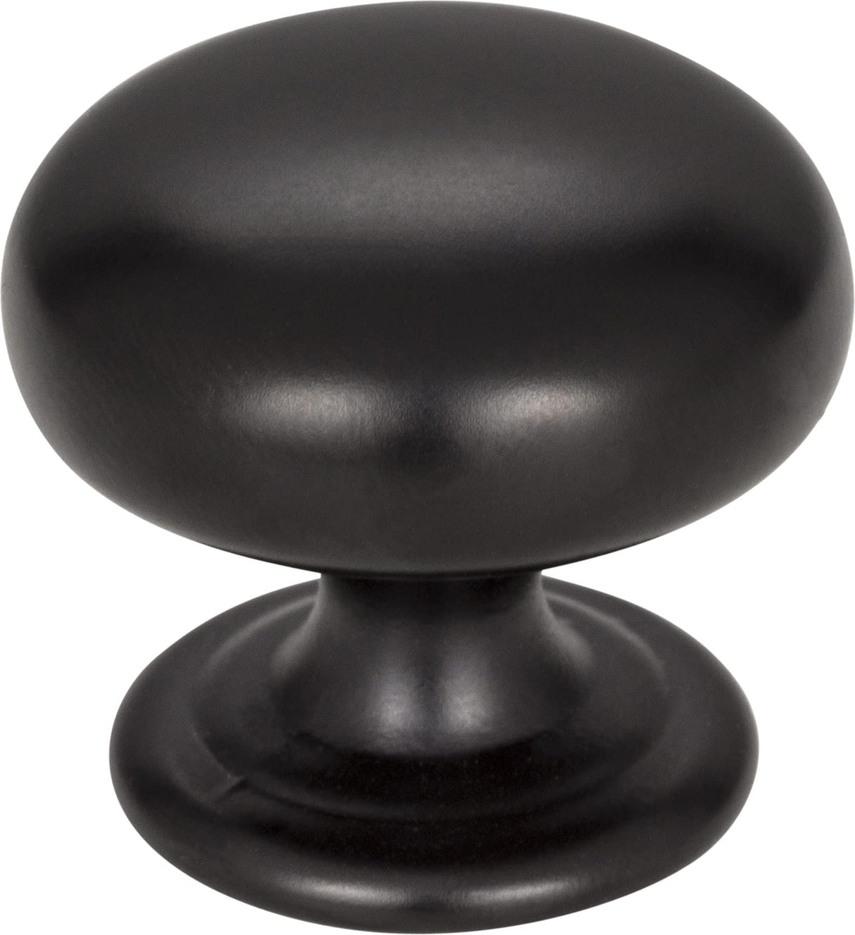 Elements 2980MB 1-1/4" Diameter Matte Black Florence Cabinet Mushroom Knob