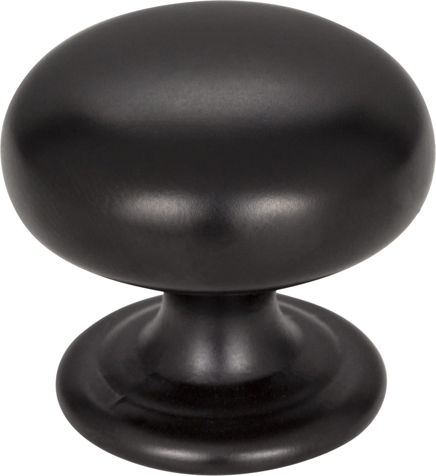 Elements 2980MB 1-1/4" Diameter Matte Black Florence Cabinet Mushroom Knob