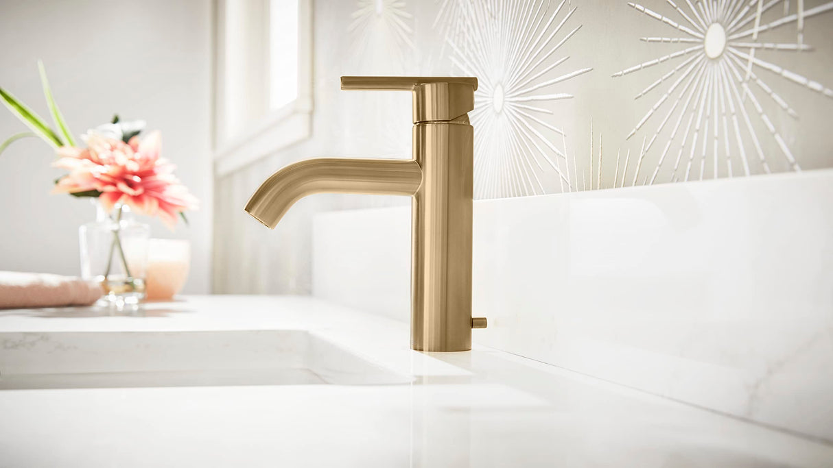 Gerber D225258BB Parma Single Handle Bathroom Faucet With Metal Pop-up Drain - BR...