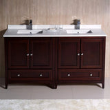 Fresca FCB20-3030AW-CWH-U Double Sink Cabinets with Sinks