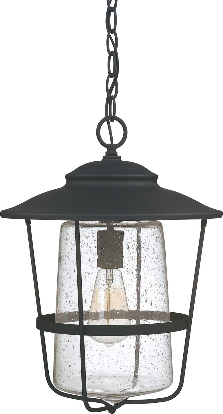 Capital Lighting 9604BK Creekside 1 Light Outdoor Hanging Lantern Black