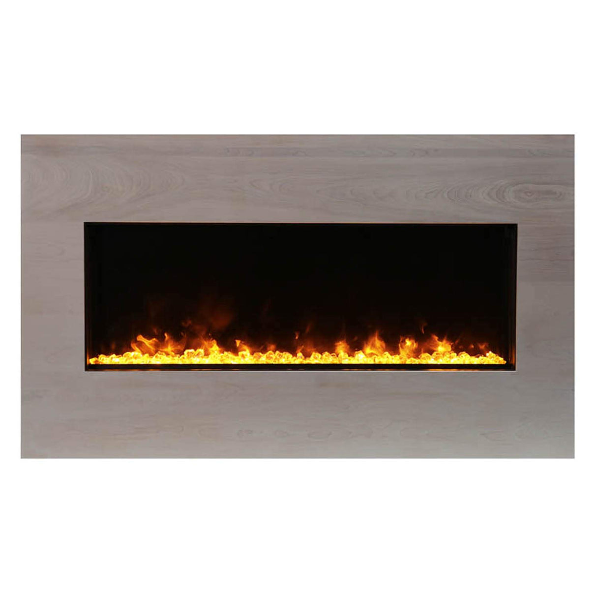Amantii MAN-BMWB-XS40 White Birch Wooden Mantel Surround for BI-40 Xtraslim