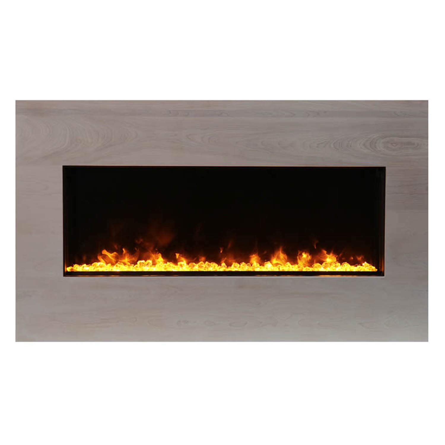 Amantii MAN-BMWB-XS40 White Birch Wooden Mantel Surround for BI-40 Xtraslim