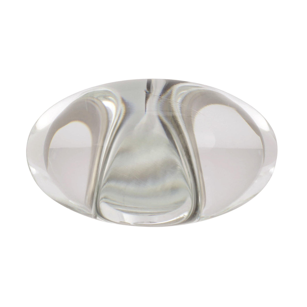 Amerock Cabinet Knob Clear/Satin Nickel 1-3/4 inch (44 mm) Length Glacio 1 Pack Drawer Knob Cabinet Hardware