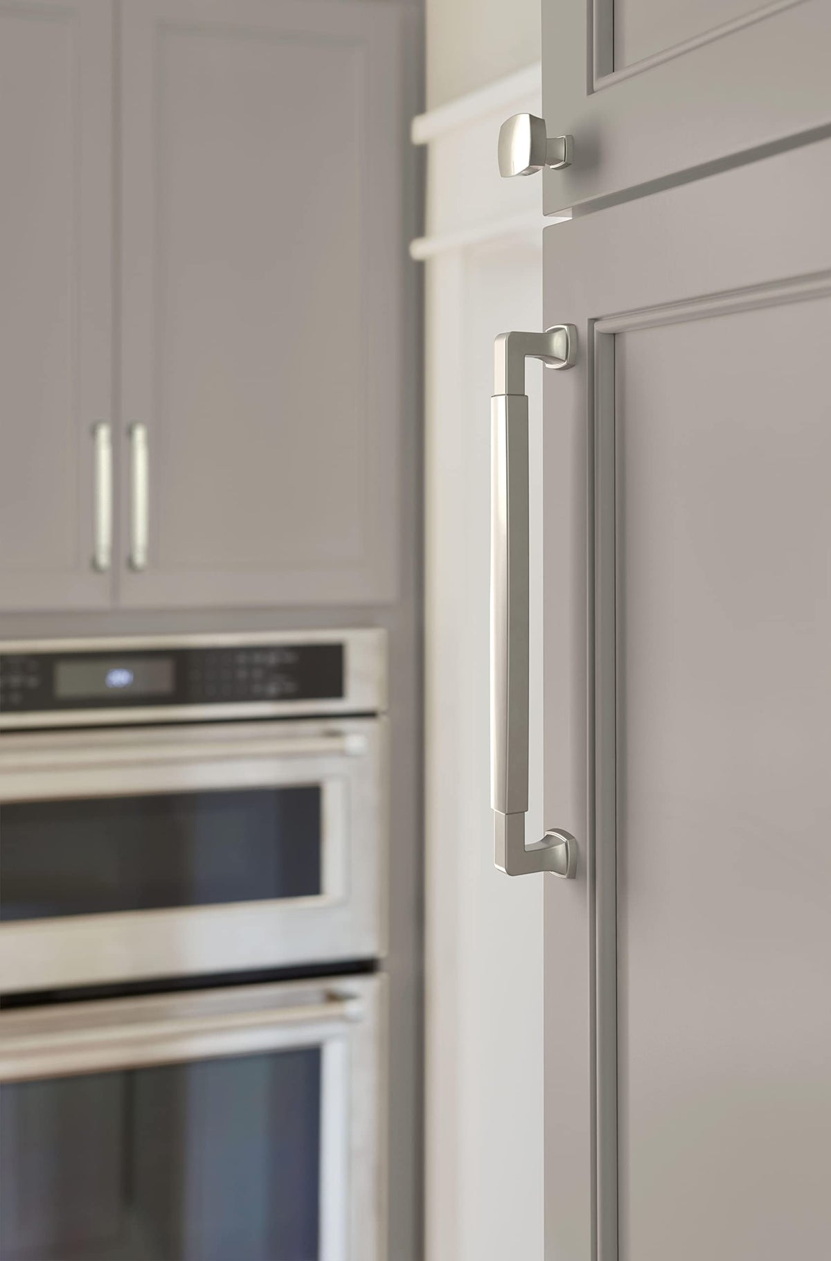 Amerock BP36890G10 Stature Cabinet Pull, 8-13/16 in (224 mm) Center-to-Center, Satin Nickel