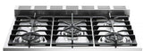 Verona Prestige Series VPFSGE365DE 36 inch. Dual Fuel Range Freestanding 5 Sealed Burners Double Oven Convection Storage Drawer Matte Black