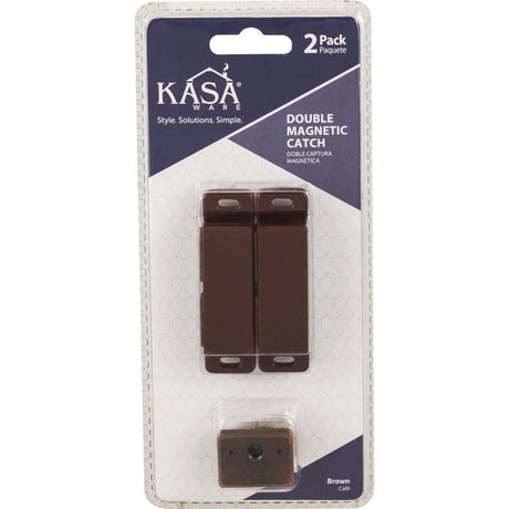 KasaWare KFCMD-A-BR2 Double Magnetic Catch, 2-pack