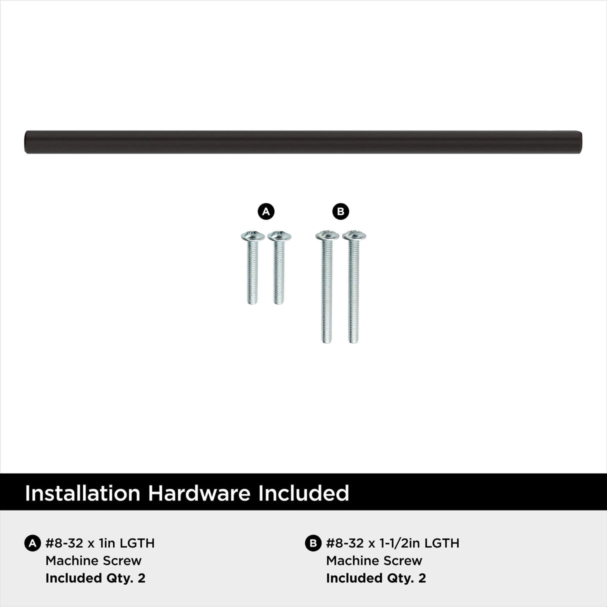 Amerock BP40521ORB Oil-Rubbed Bronze Cabinet Pull 8-13/16 inch (224mm) Center-to-Center Cabinet Hardware Bar Pulls Furniture Hardware Drawer Pull