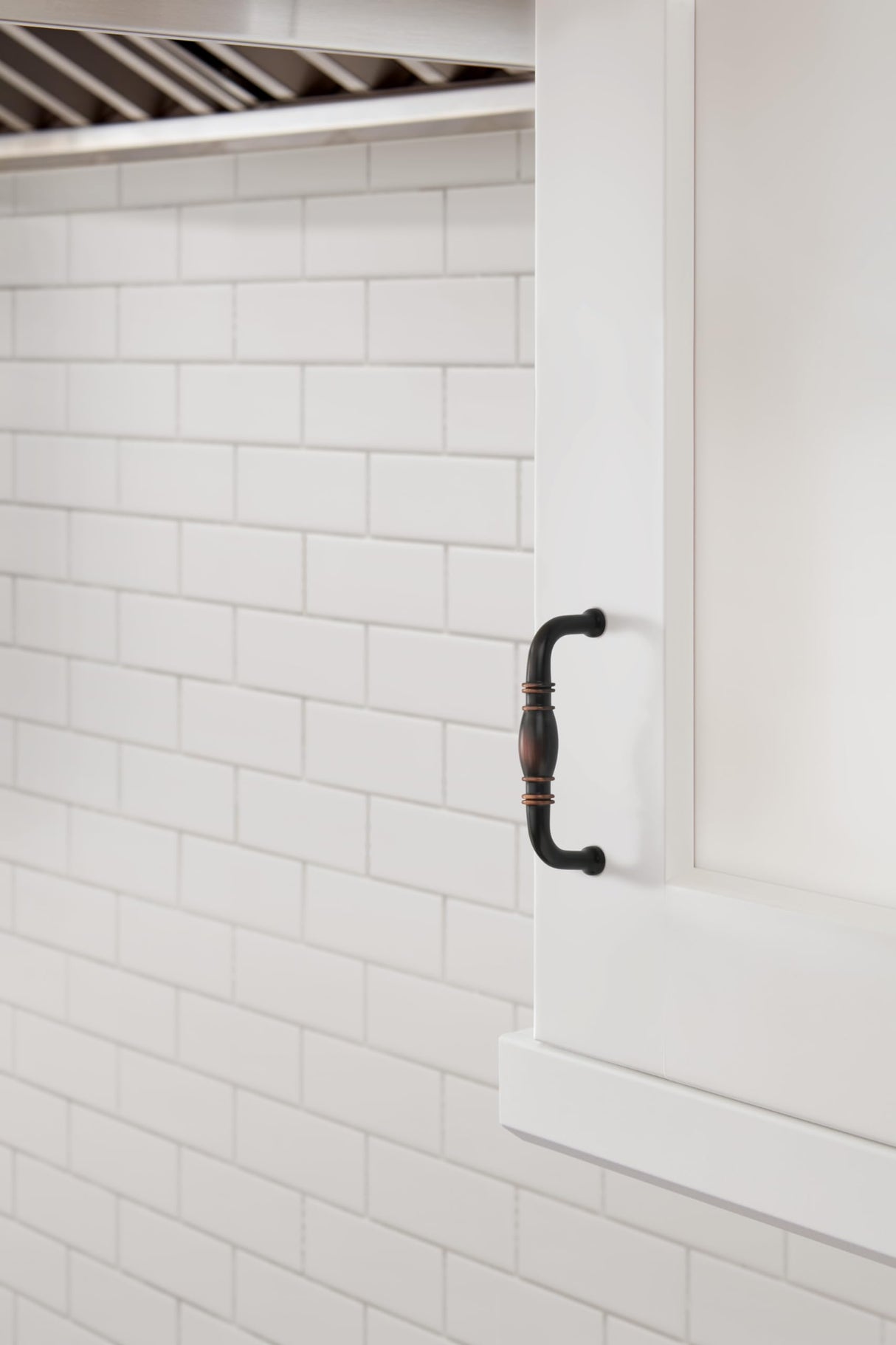 Amerock Cabinet Pull Oil Rubbed Bronze 3 inch (76 mm) Center to Center Granby 1 Pack Drawer Pull Drawer Handle Cabinet Hardware