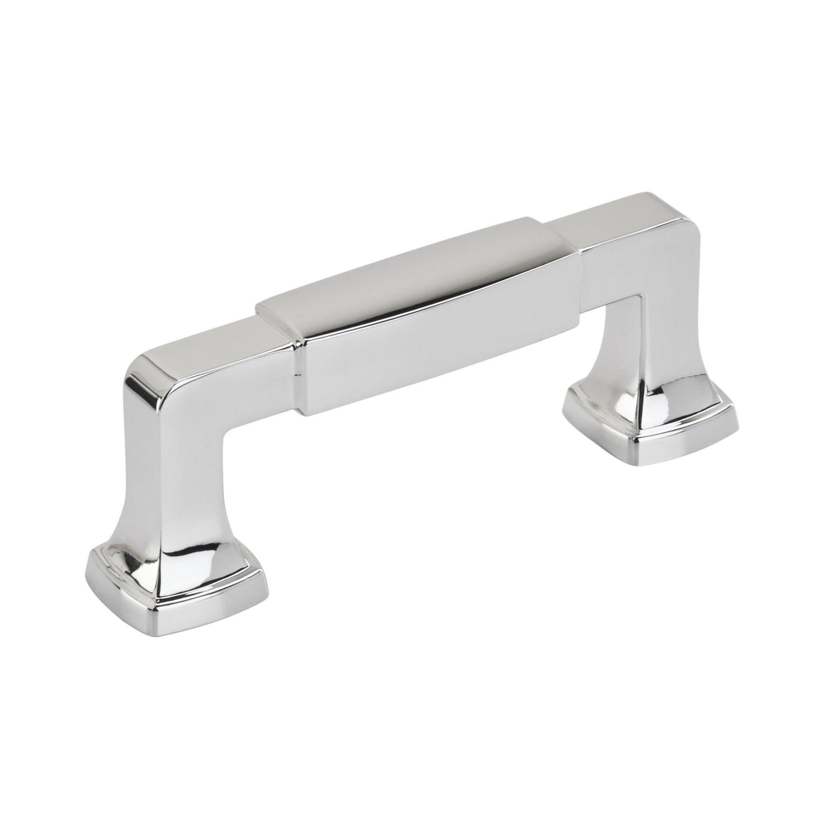 Amerock Cabinet Pull Polished Chrome 3 inch (76 mm) Center to Center Stature 1 Pack Drawer Pull Drawer Handle Cabinet Hardware