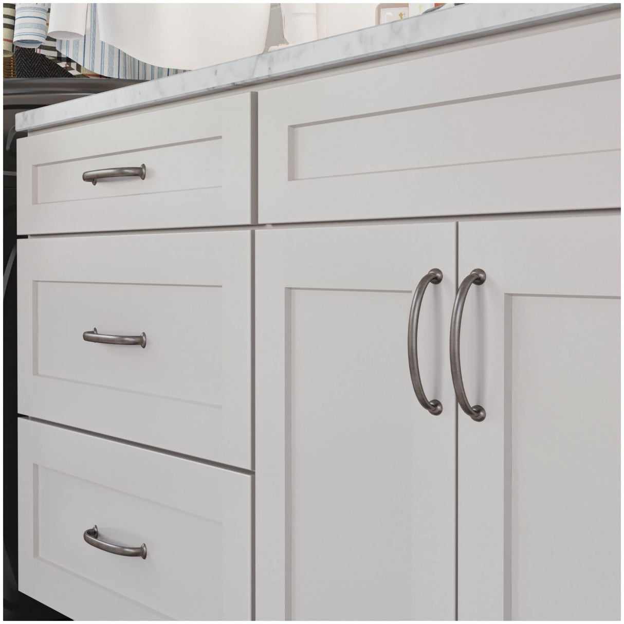 Jeffrey Alexander 650-96DBAC 96 mm Center-to-Center Brushed Oil Rubbed Bronze Hudson Cabinet Pull