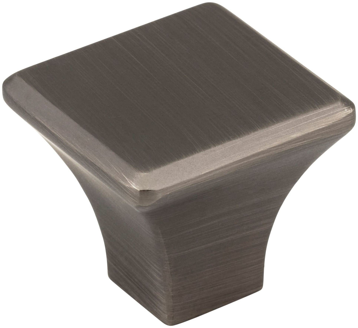Jeffrey Alexander 972BNBDL 1-1/8" Overall Length Brushed Pewter Square Marlo Cabinet Knob