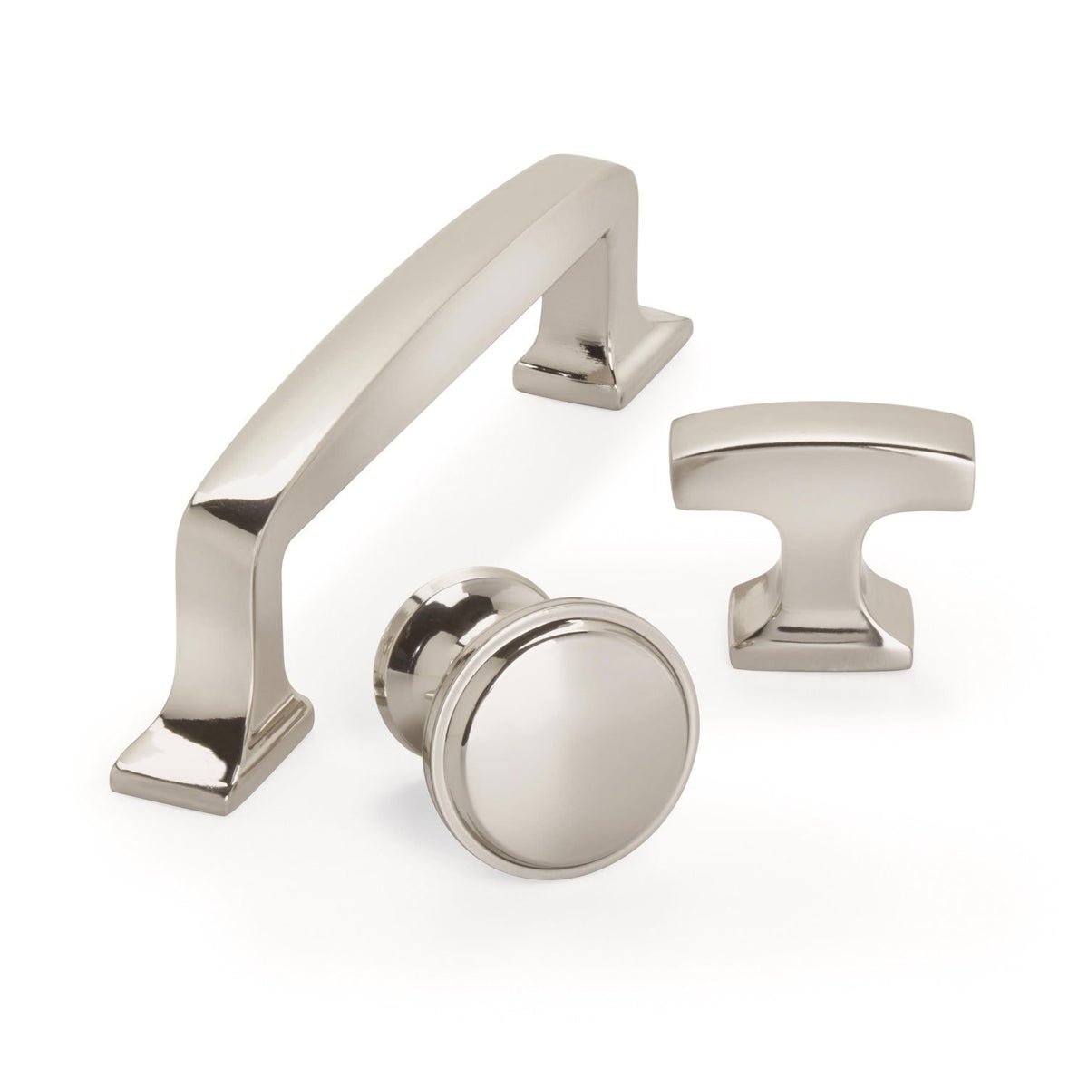Amerock Cabinet Pull Polished Nickel 3-3/4 inch (96 mm) Center to Center Westerly 1 Pack Drawer Pull Drawer Handle Cabinet Hardware