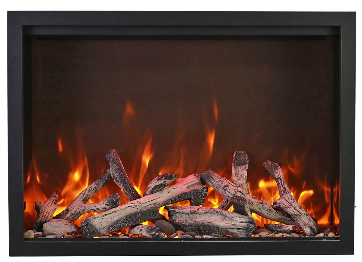 Amantii TRD-44-BESPOKE Traditional Bespoke - 44" Indoor / Outdoor Electric Insert Featuring, WiFi Compatibility, Bluetooth Connectivity, Multi Function Remote, and a Selection of Media Options