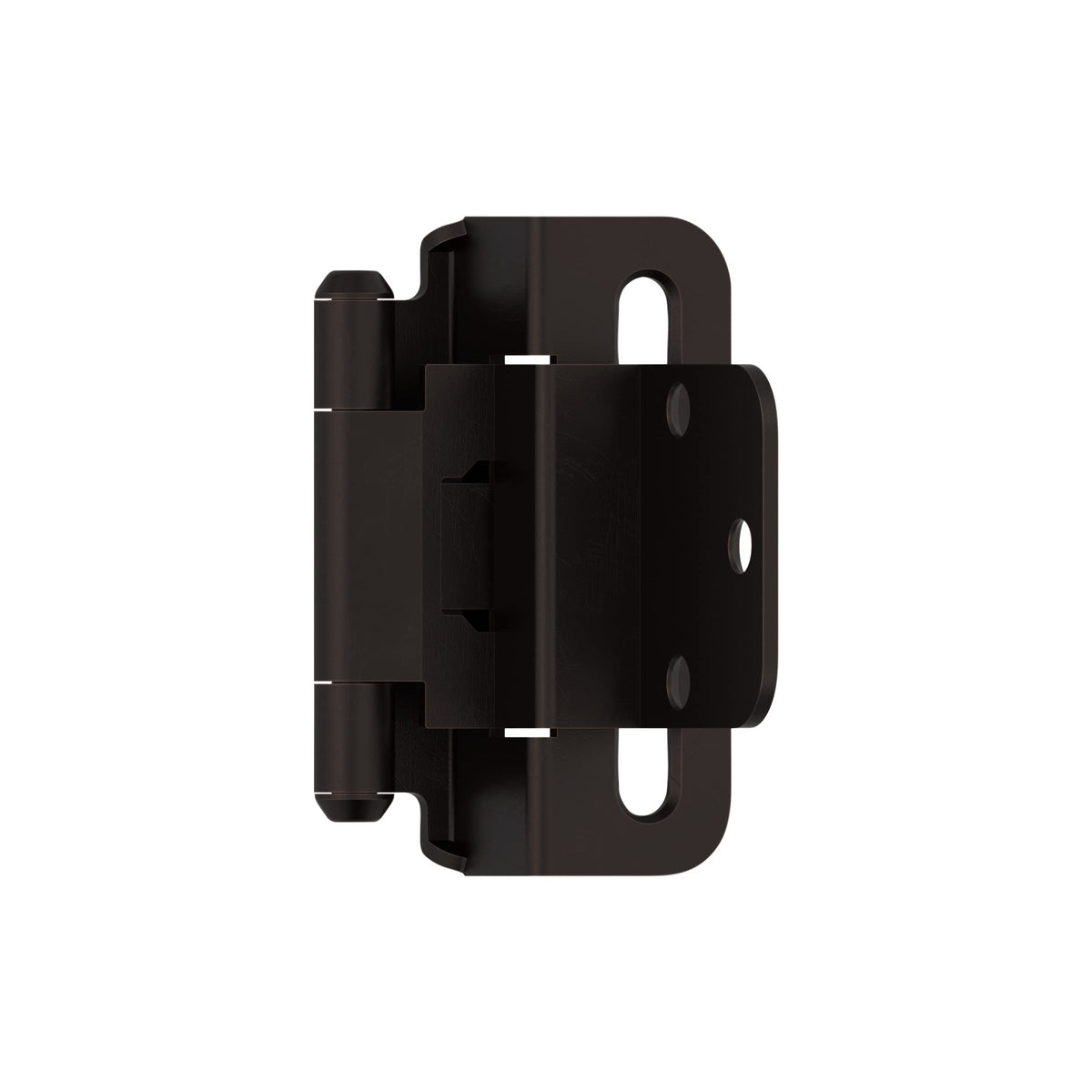 Amerock Cabinet Hinge 3/8 inch (10 mm) Inset Hinge Oil Rubbed Bronze 2 Pack Self-Closing Hinge Partial Wrap Hinge Cabinet Door Hinge
