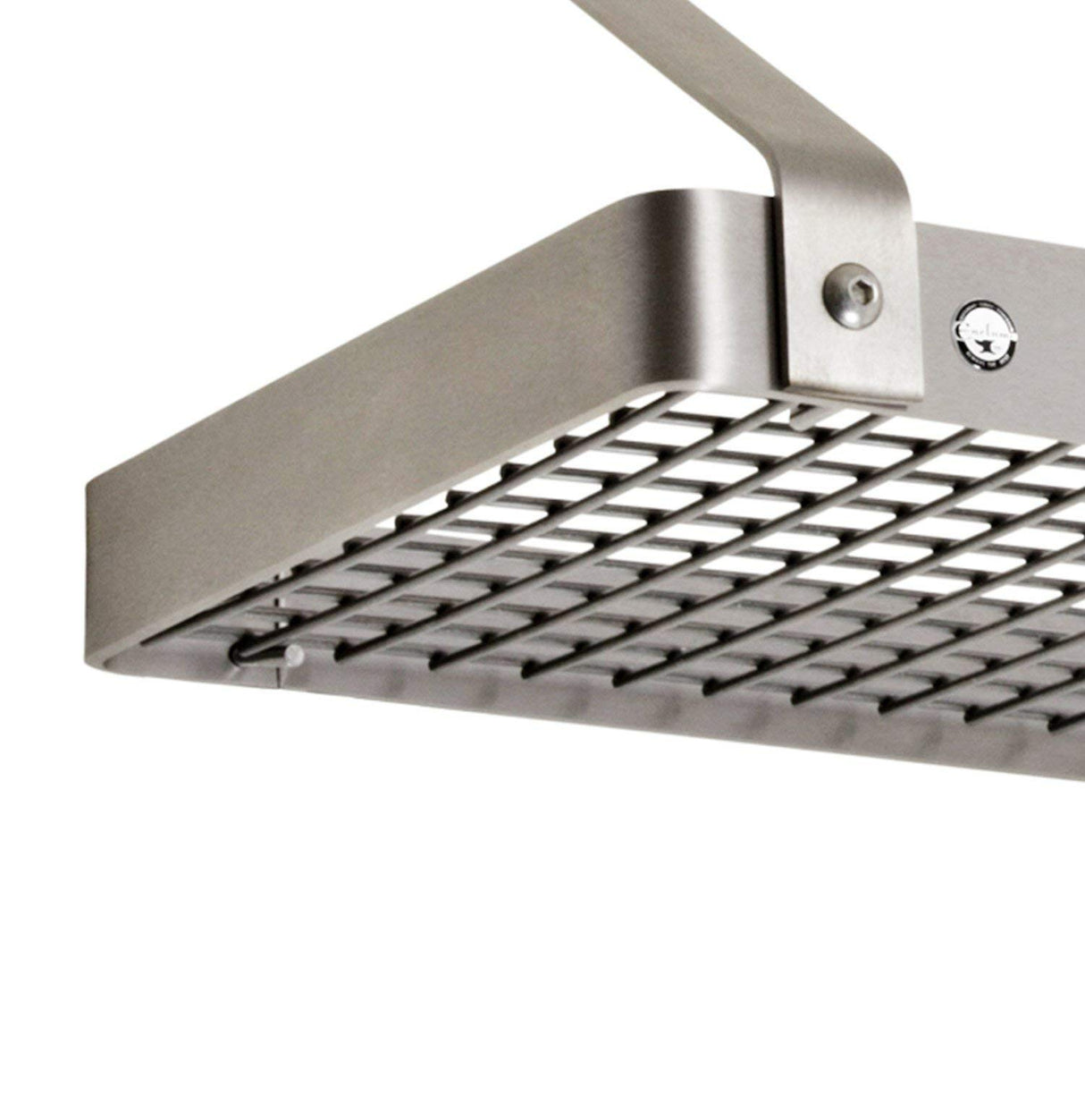 Enclume PR8BC-36 SS 36" Bookshelf Rack w/Curved Arms & 12 Hooks SS