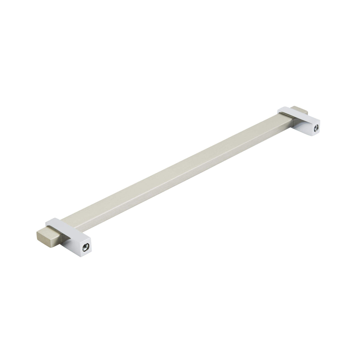 Amerock Cabinet Pull Silver Champagne/Polished Chrome 10-1/16 inch (256 mm) Center to Center Mulino 1 Pack Drawer Pull Drawer Handle Cabinet Hardware