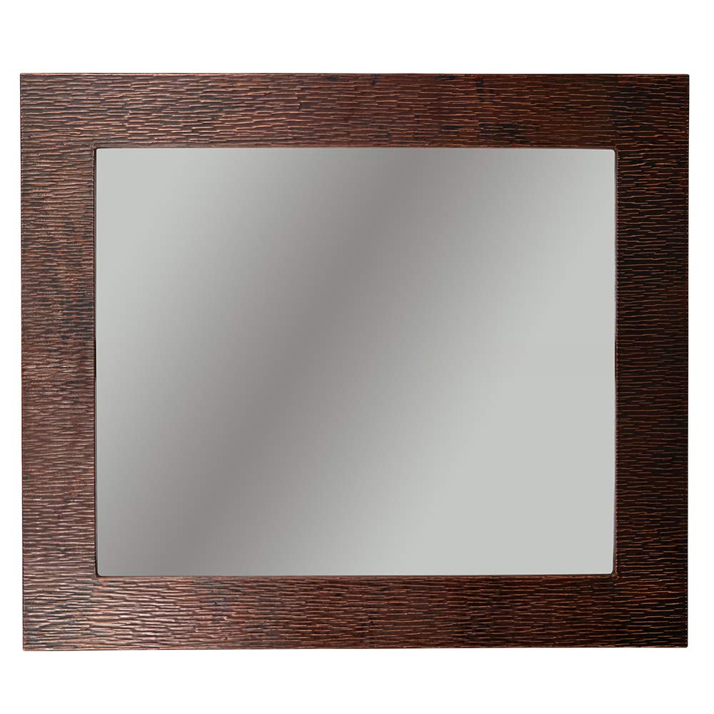Premier Copper Products MFREC3631-TR Hand Hammered 36-Inch x 31-Inch Framed Mirror