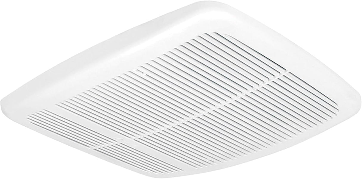Delta Breez Radiance Exhaust Bathroom Fan 80 CFM Energy Efficient Quiet Operation Brushless Motor with Built-In Thermostat Heater, White