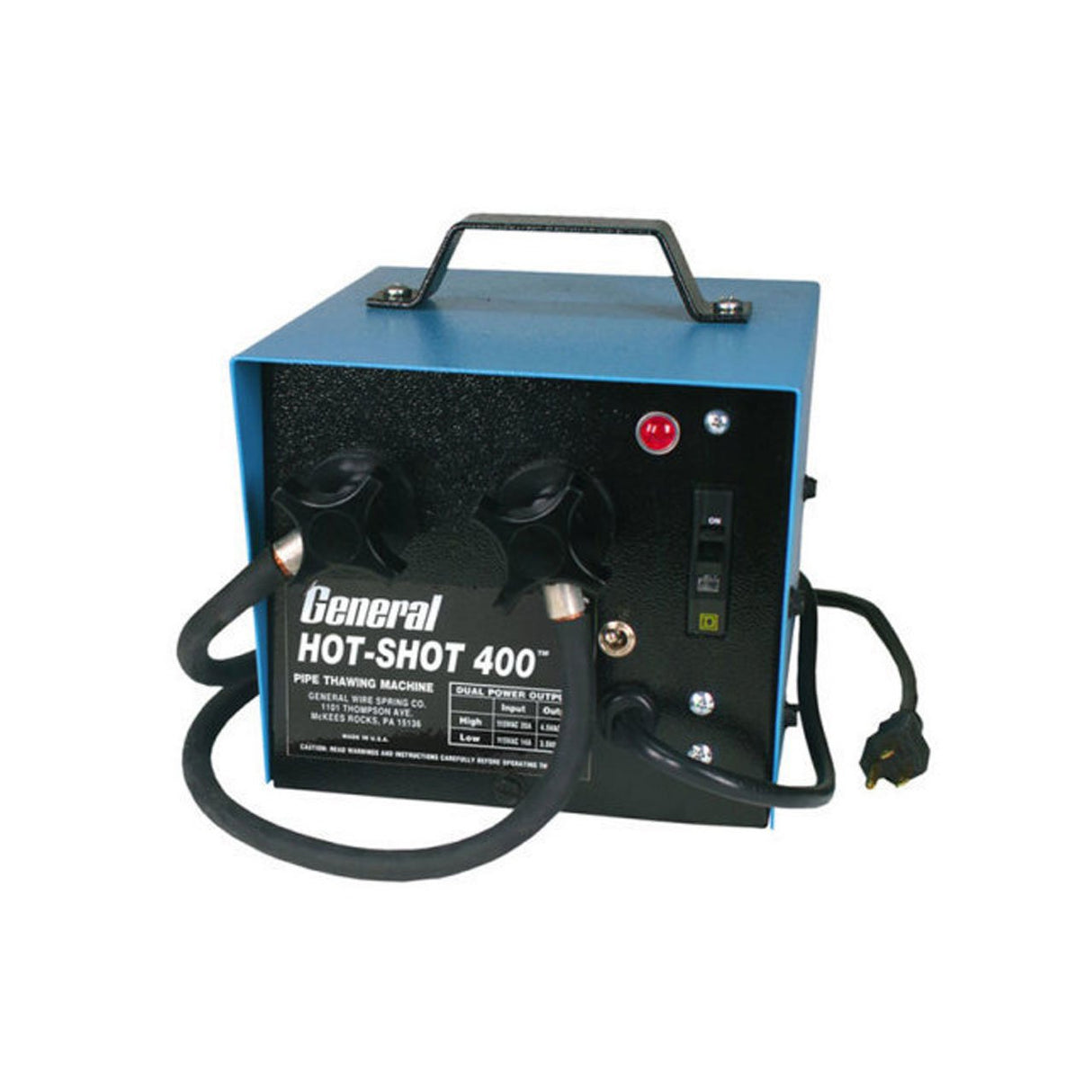 General Wire HS-400-LC 300/400 Amp Hot-Shot Pipe Thawing Unit without Cables