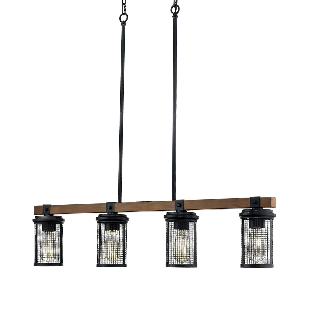 Millennium Lighting 3524-MB/WG Mesa 4 Light 32" Wide Linear Chandelier