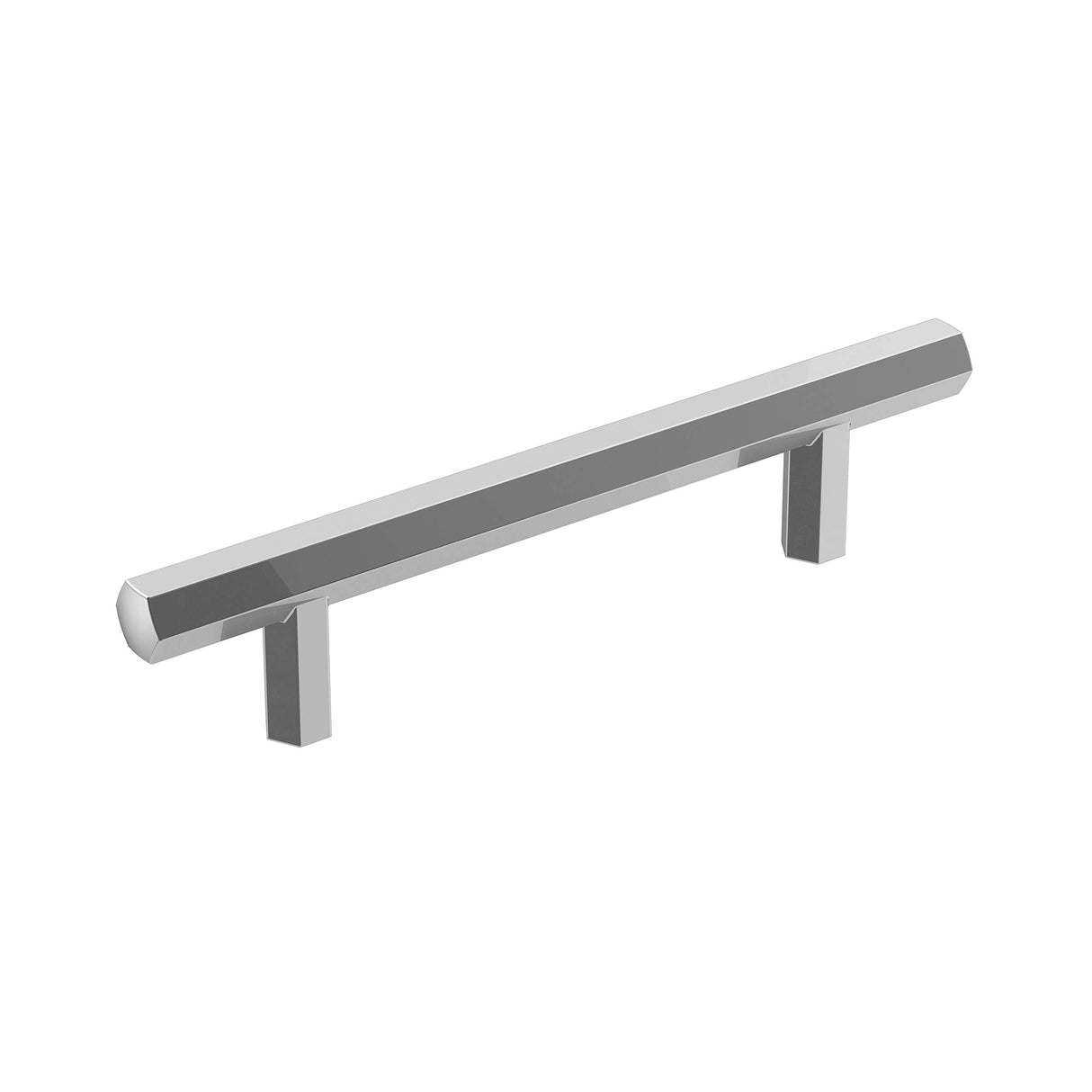 Amerock Cabinet Pull Polished Chrome 3-3/4 inch (96 mm) Center-to-Center Caliber 1 Pack Drawer Pull Cabinet Handle Cabinet Hardware