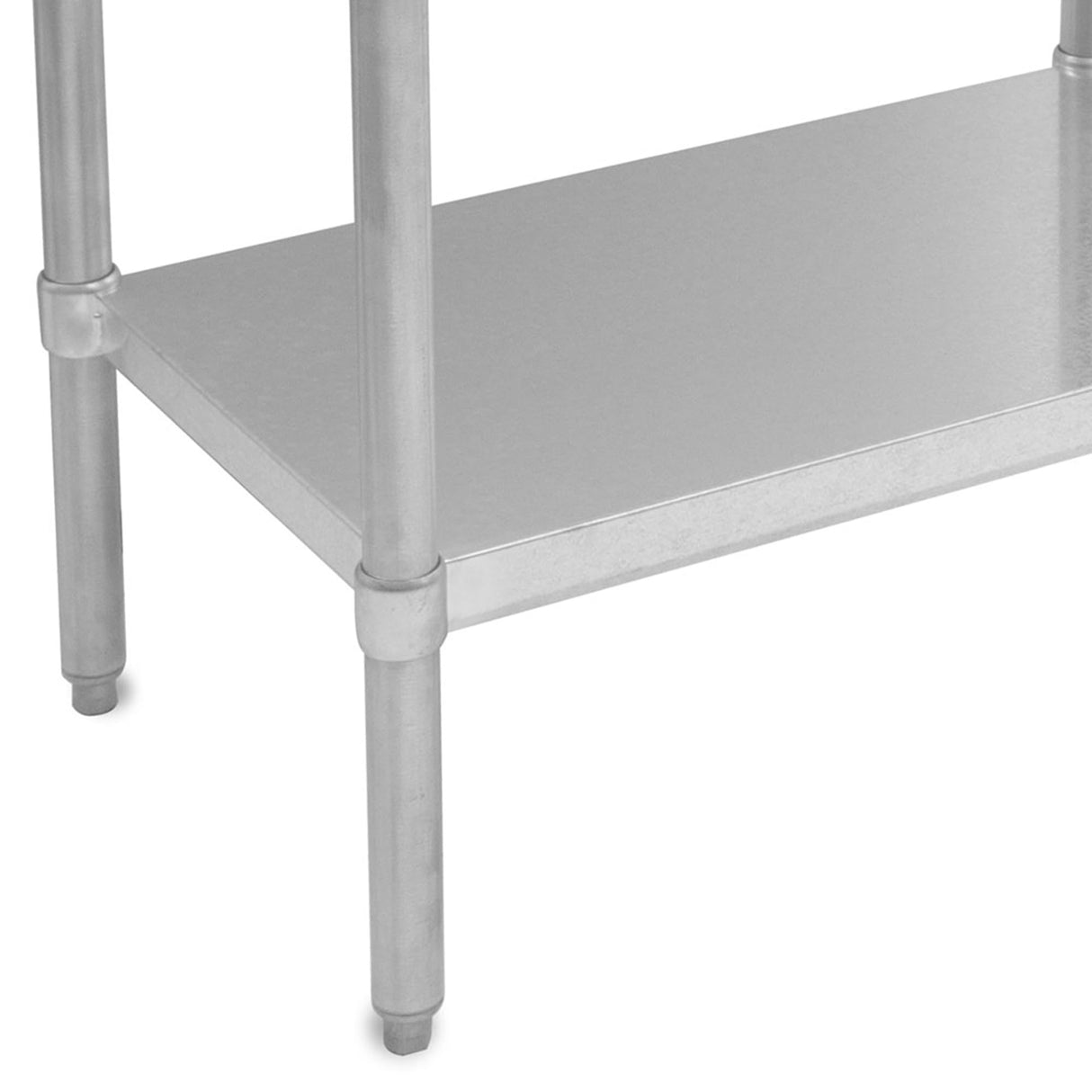 John Boos JNS01 Maple Wood Top Work Table with Adjustable Lower Shelf, 36 x 24 1.5 Inch, Galvanized Steel