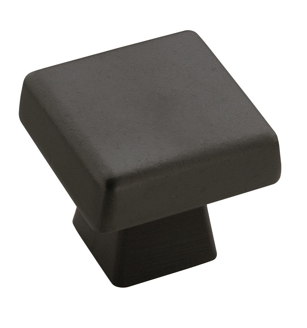 Amerock Cabinet Knob Black Bronze 1-3/16 inch (30 mm) Length Blackrock 1 Pack Drawer Knob Cabinet Hardware