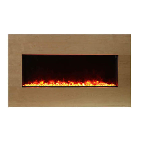 Amantii MAN-BMNB-XS40 Natural Birch Wooden Mantel Surround for BI-40 Xtraslim