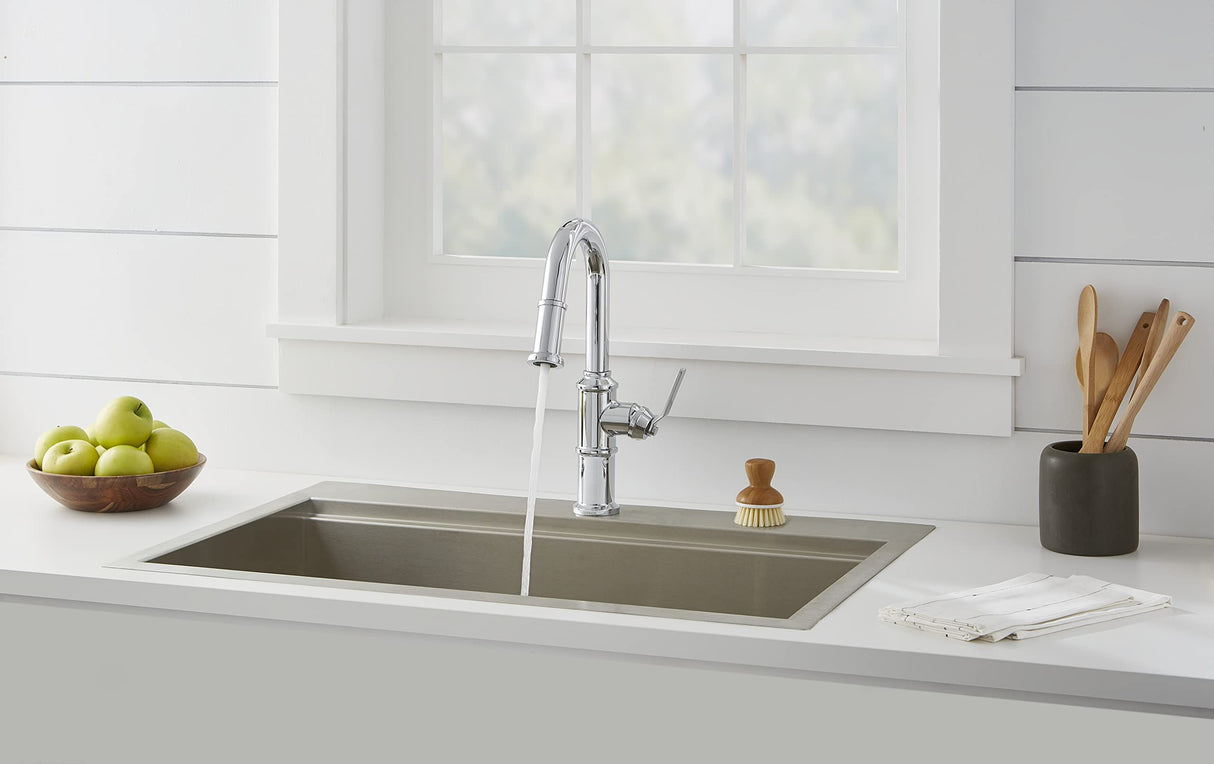 Gerber D150537 Chrome Kinzie Single Handle Pull-down Prep Faucet