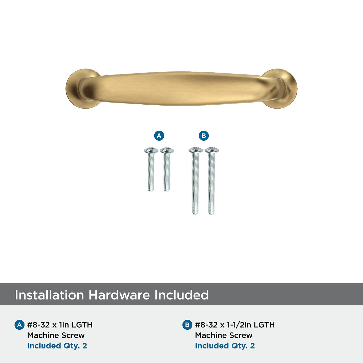 Amerock BP37395CZ Champagne Bronze Cabinet Pull 3 in (76 mm) Center-to-Center Cabinet Handle Renown Drawer Pull Kitchen Cabinet Handle Furniture Hardware