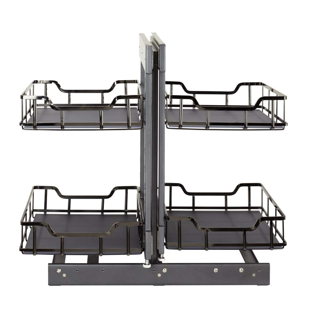 Hardware Resources SWS-BCFH18BN 18" Black Nickel STORAGE WITH STYLE® Full-Height Blind Corner Organizer