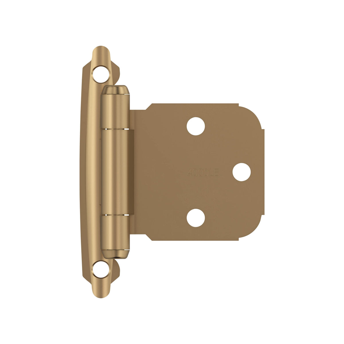Amerock BPR7629CZ Face Frame Cabinet Hinge Variable Overlay Self Closing Face Mount Champagne Bronze Kitchen Cabinet Door Hinge 1 Pair/2 Pack Functional Hardware