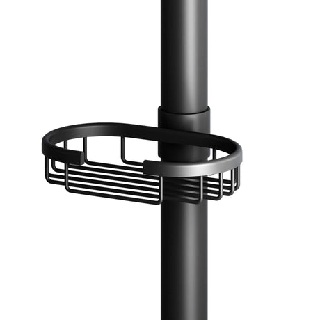 PULSE ShowerSpas 1010-MB Matte Black Adjustable Slide Bar Shower Panel Accessory