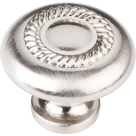 Elements Z118-SN 1-1/4" Diameter Satin Nickel Rope Detailed Cypress Cabinet Mushroom Knob