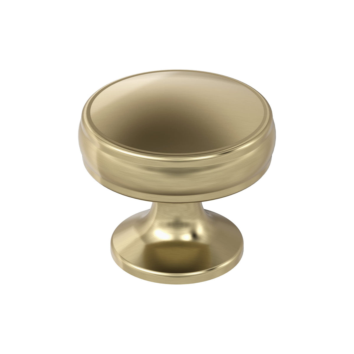 Amerock Cabinet Knob |Golden Champagne 1-1/4 in (32 mm) Diameter Drawer Knob Renown Kitchen and Bath Hardware Furniture Hardware