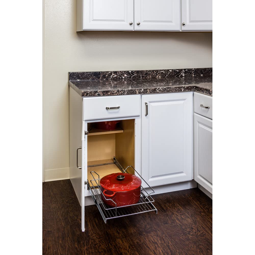 Hardware Resources MBPO18-R 15" Metal Pullout Basket