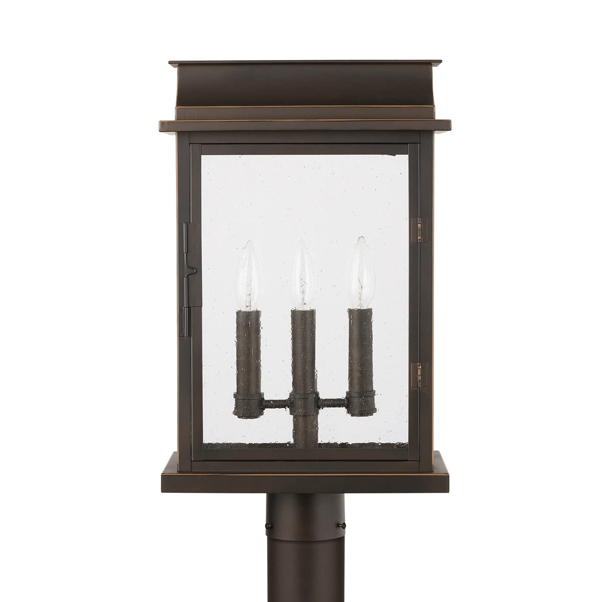 Capital Lighting 936832OZ Bolton 3 Light Outdoor Post Lantern Oiled Bronze