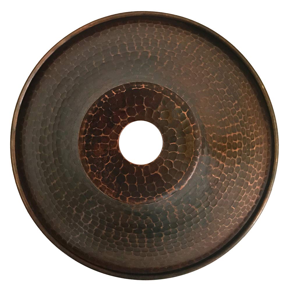 Premier Copper Products SH-L500DB Hand Hammered Copper 9-Inch Cone Pendant Light Shade