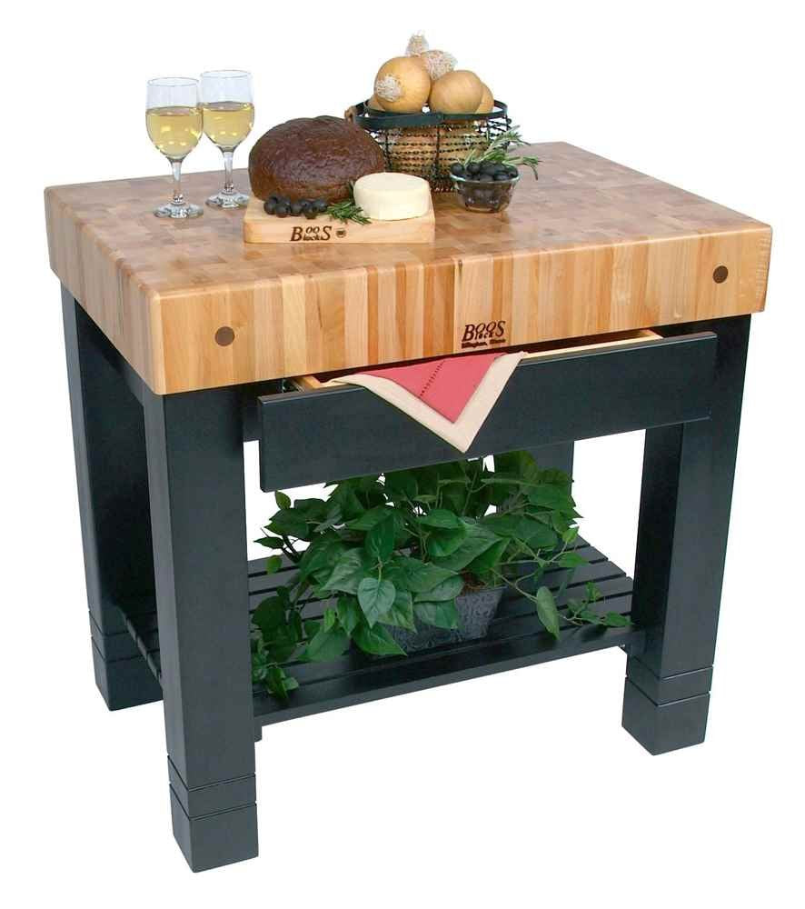 John Boos RN-BF Rouge Et Noir Cherry End Grain Wood De Foyer Butcher Block