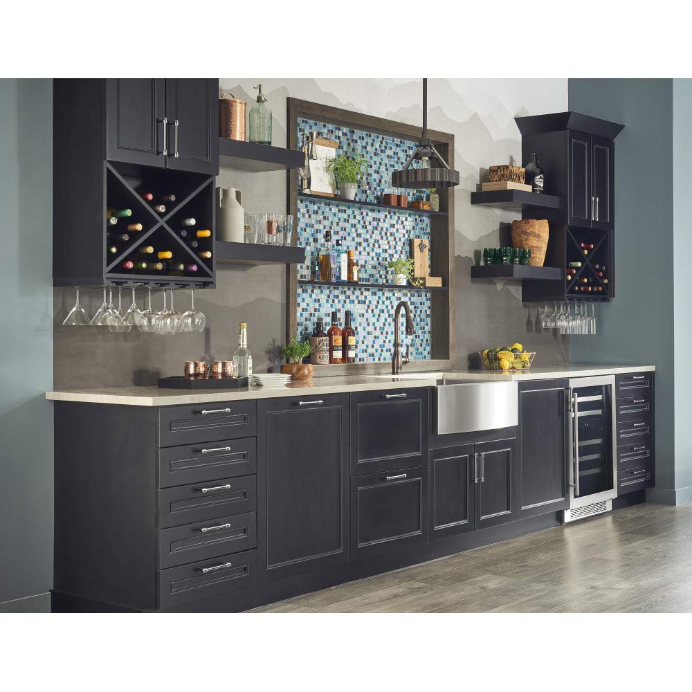 Jeffrey Alexander 885-192MB 192 mm Center-to-Center Matte Black Hayworth Cabinet Bar Pull