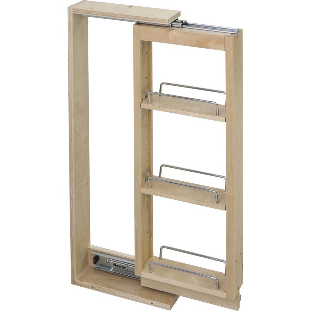 Hardware Resources WFPO642 6" Wide 42" Tall Upper Wall Cabinet Pullout Filler