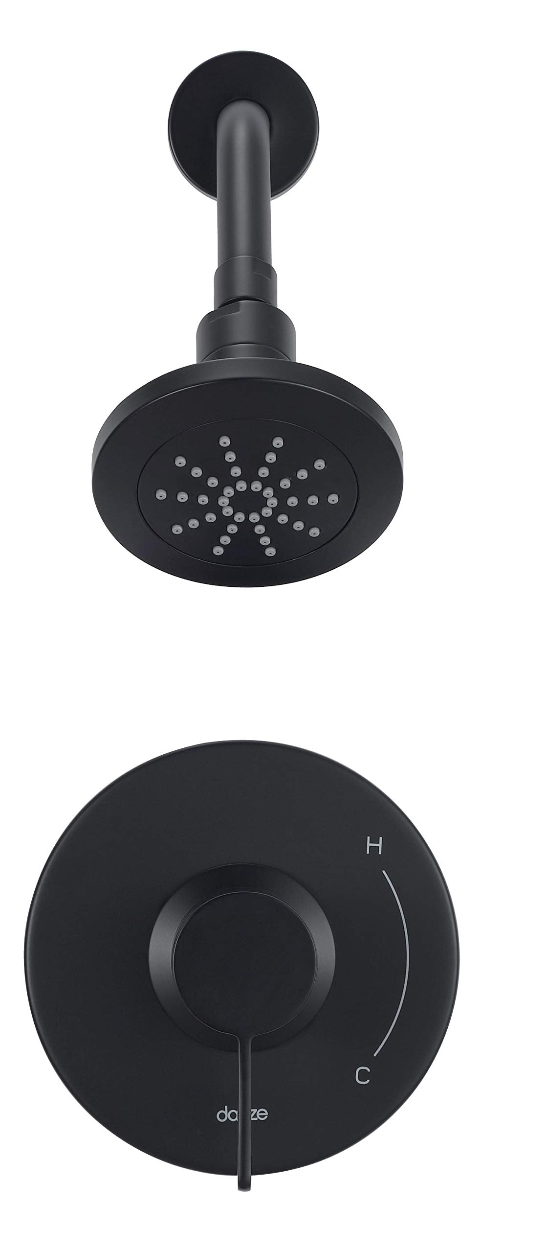 Gerber D512530BSTC Satin Black Amalfi Shower-only Trim Kit, 2.0GPM