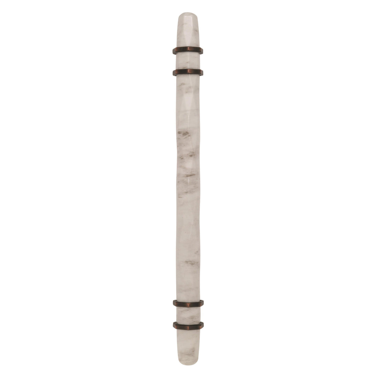 Amerock Cabinet Pull Marble White/Oil-Rubbed Bronze 6-5/16 inch (160 mm) Center to Center Carrione 1 Pack Drawer Pull Drawer Handle Cabinet Hardware
